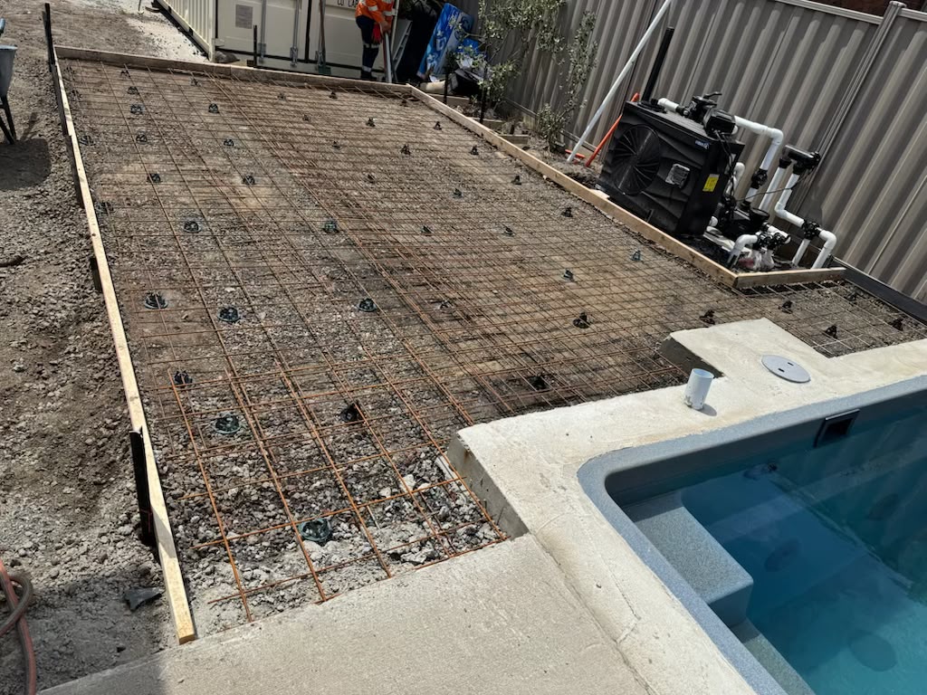 Poolside Concrete Preparation by Gen Z Concrete